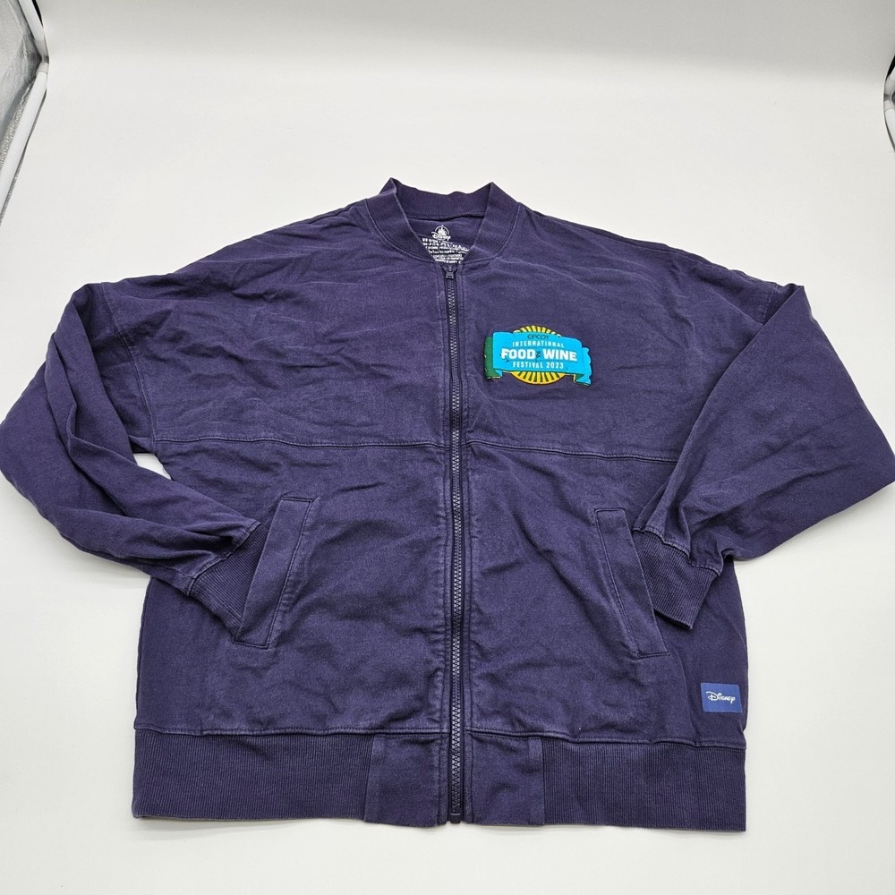 Disney Epcot Food & Wine Festival 2023 Spirit Jersey Purple Small Unisex‎ Zipper